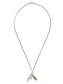 MM6 MAISON MARGIELA - MM6 MAISON MARGIELA Women’s Graffetta Necklace Silver - Women’s Accessories