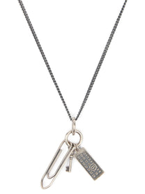 MM6 MAISON MARGIELA - MM6 MAISON MARGIELA Women’s Graffetta Necklace Silver - Women’s Accessories