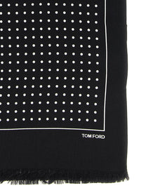 TOM FORD - TOM FORD - Polka dot silk scarf - Men’s Accessories