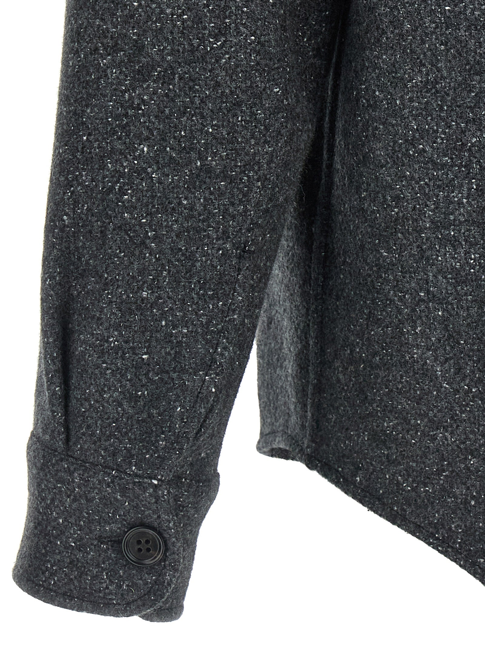 ZEGNA - ZEGNA Men’s MéLange Overshirt Gray - Men’s Tops