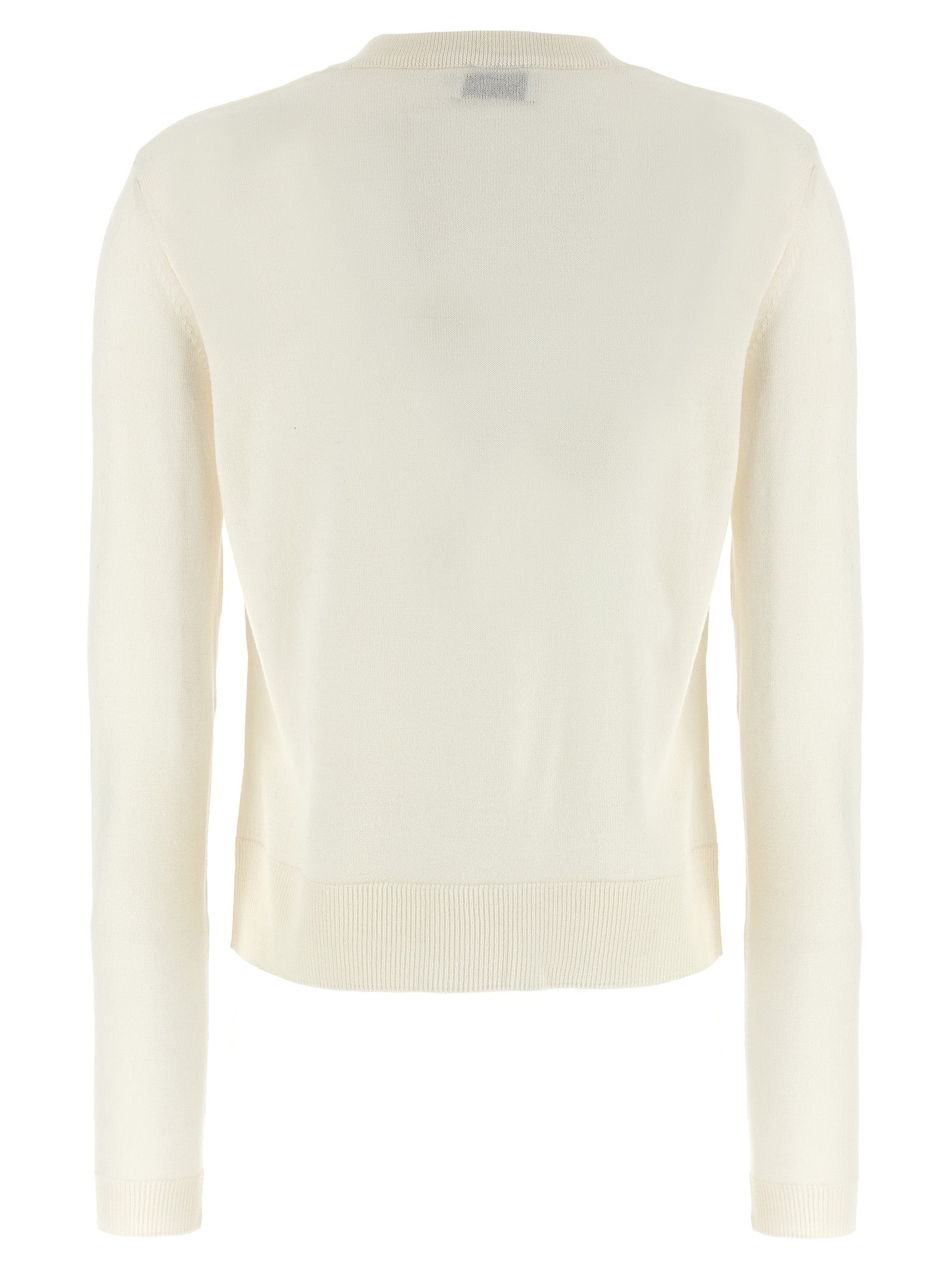 MOSCHINO - MOSCHINO Women’s Teddy Sweater White - Women’s Knitwear