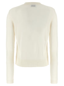 MOSCHINO - MOSCHINO Women’s Teddy Sweater White - Women’s Knitwear