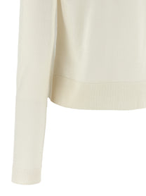 MOSCHINO - MOSCHINO Women’s Teddy Sweater White - Women’s Knitwear