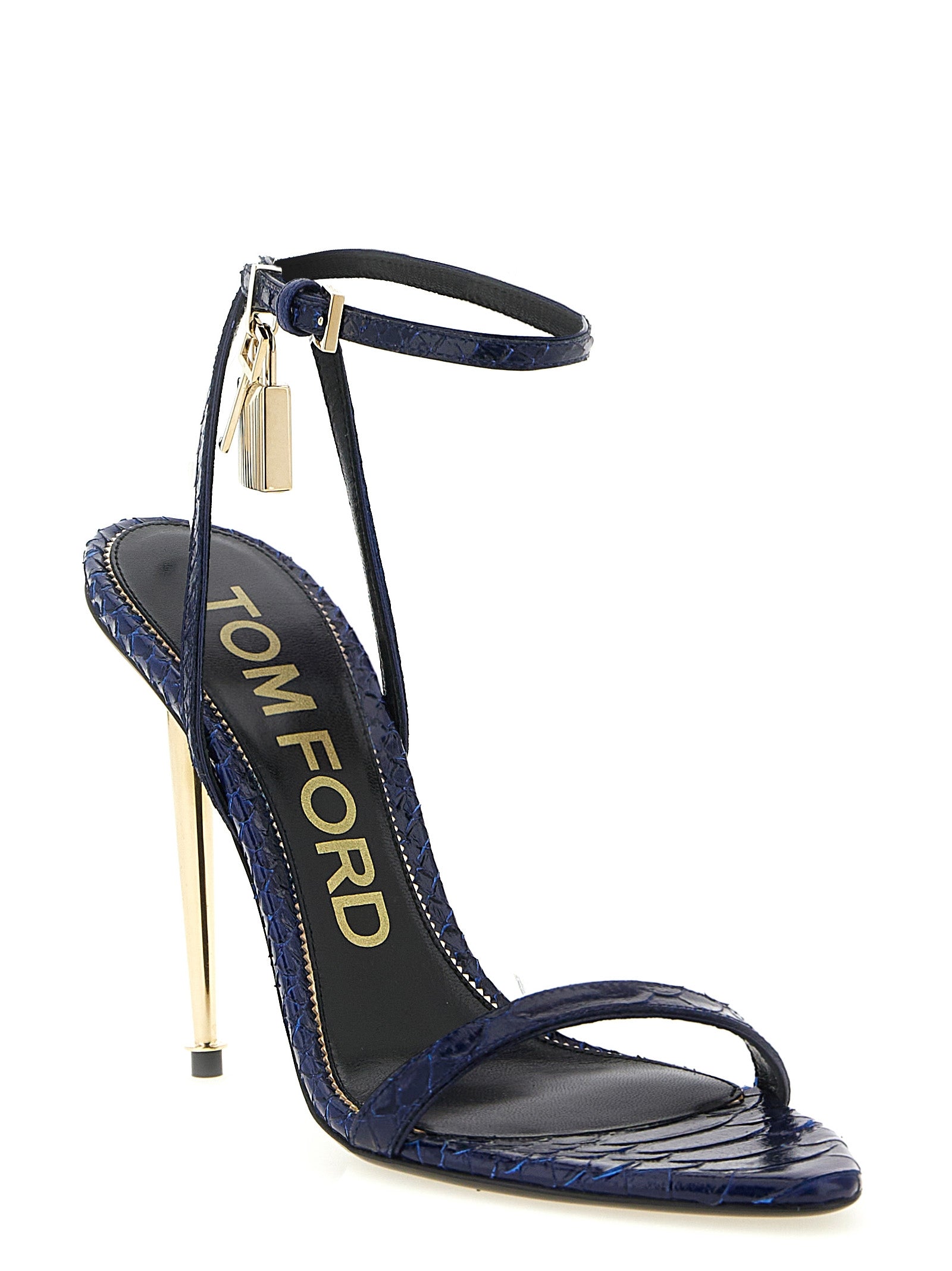 TOM FORD Women's Padlock Sandals Blue