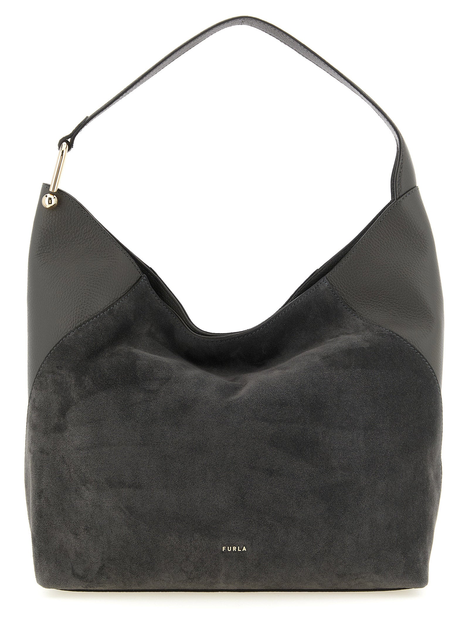 FURLA - FURLA Women’s Furla Lara Large Shoulder Bag Gray - Women’s Bags