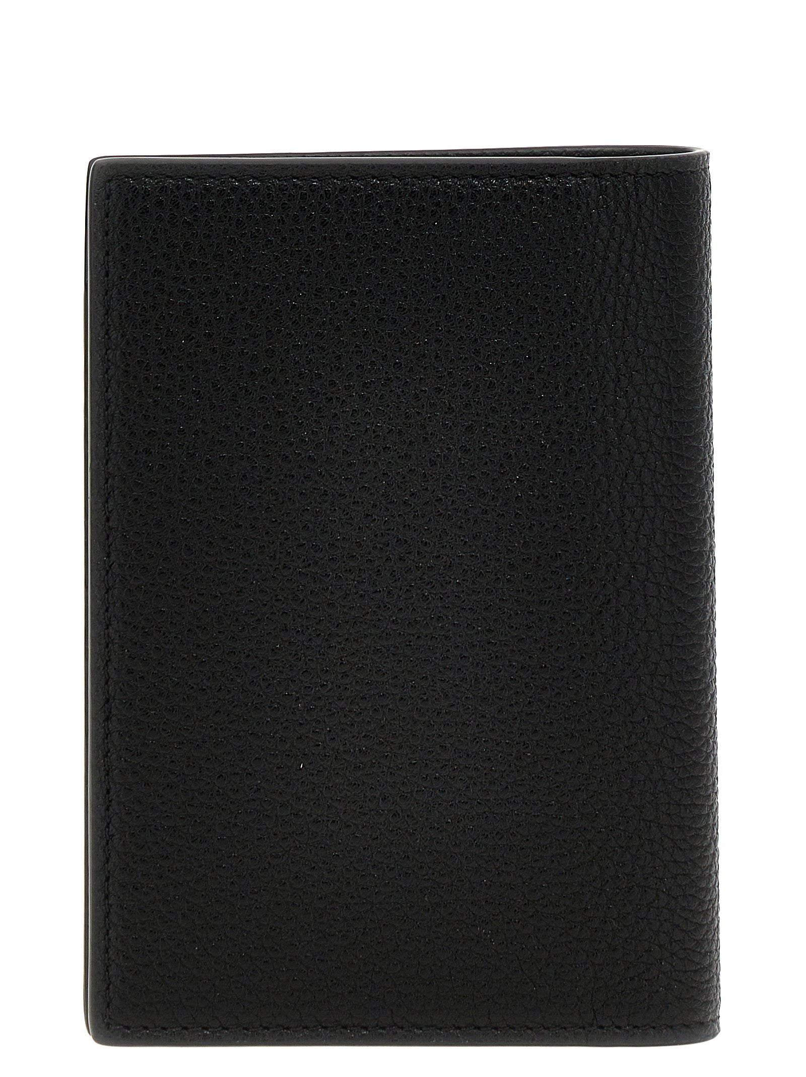 TOM FORD - TOM FORD Men’s Logo Passport Holder Black - Men’s Accessories