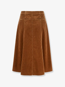 Polo Ralph Lauren Women's Line Corduroy Skirt Beige