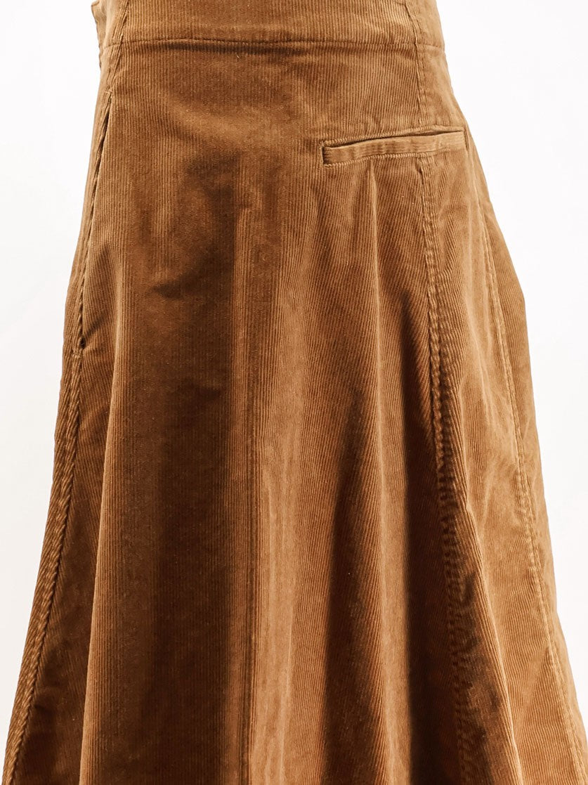 Polo Ralph Lauren Women's Line Corduroy Skirt Beige