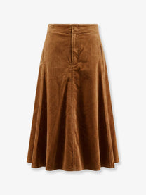 Polo Ralph Lauren Women's Line Corduroy Skirt Beige