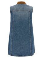 Versace Line Dress Blue, view 2