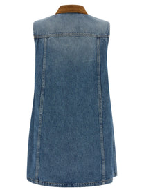 Versace Line Dress Blue
