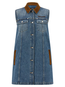 Versace Line Dress Blue