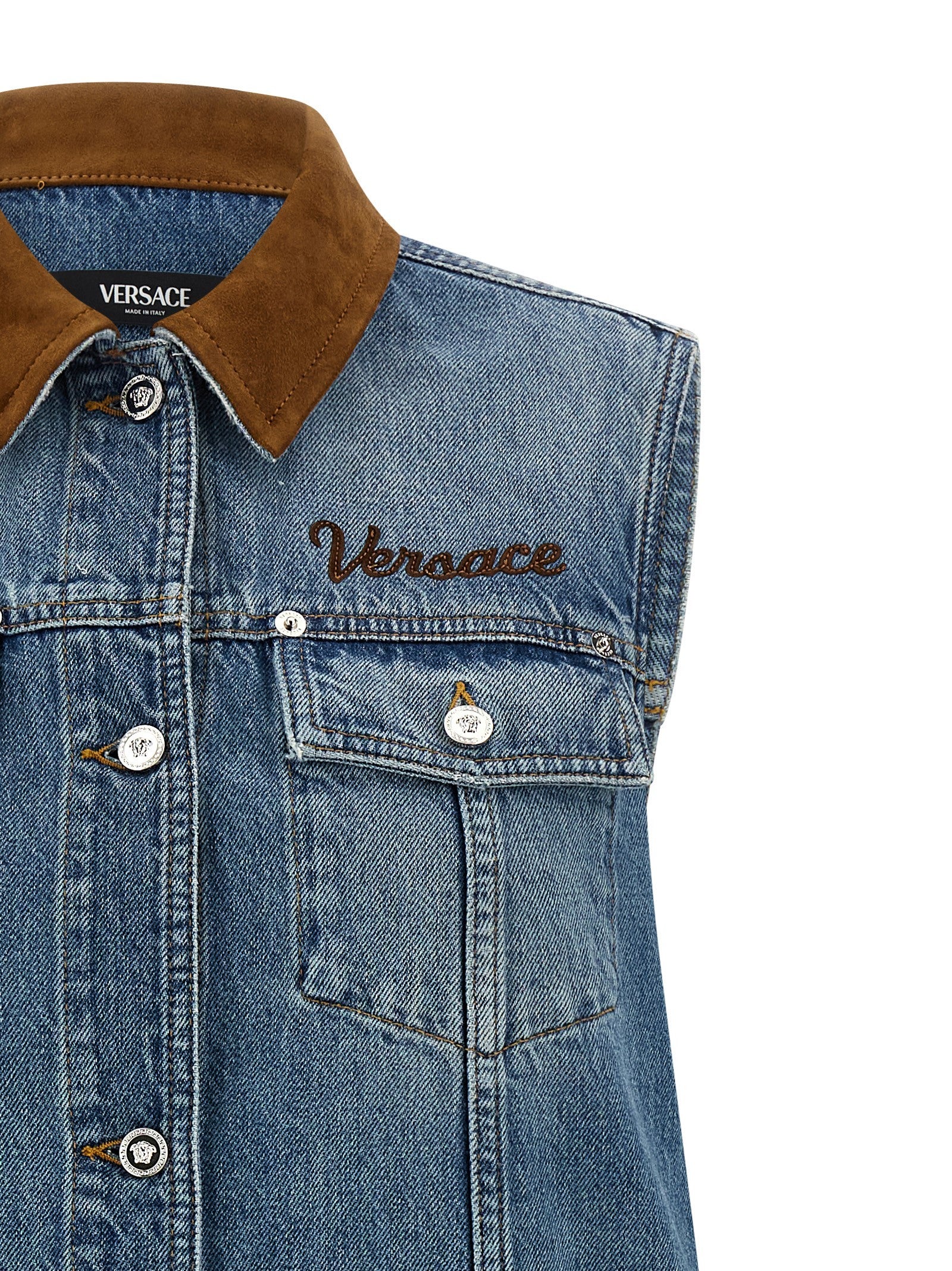 Versace Line Dress Blue