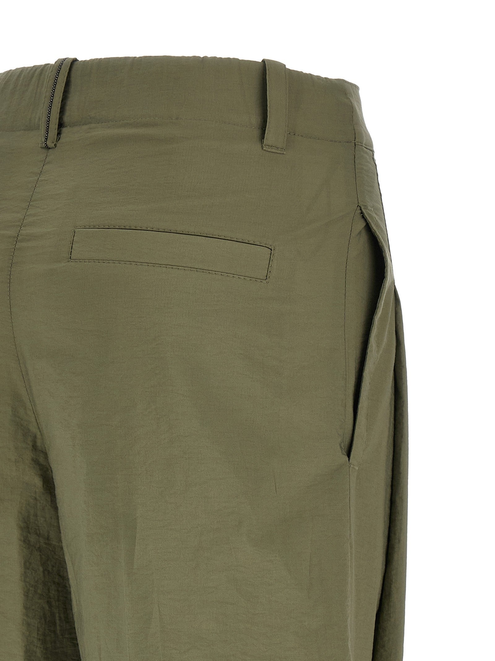 Brunello Cucinelli Line Pants Green