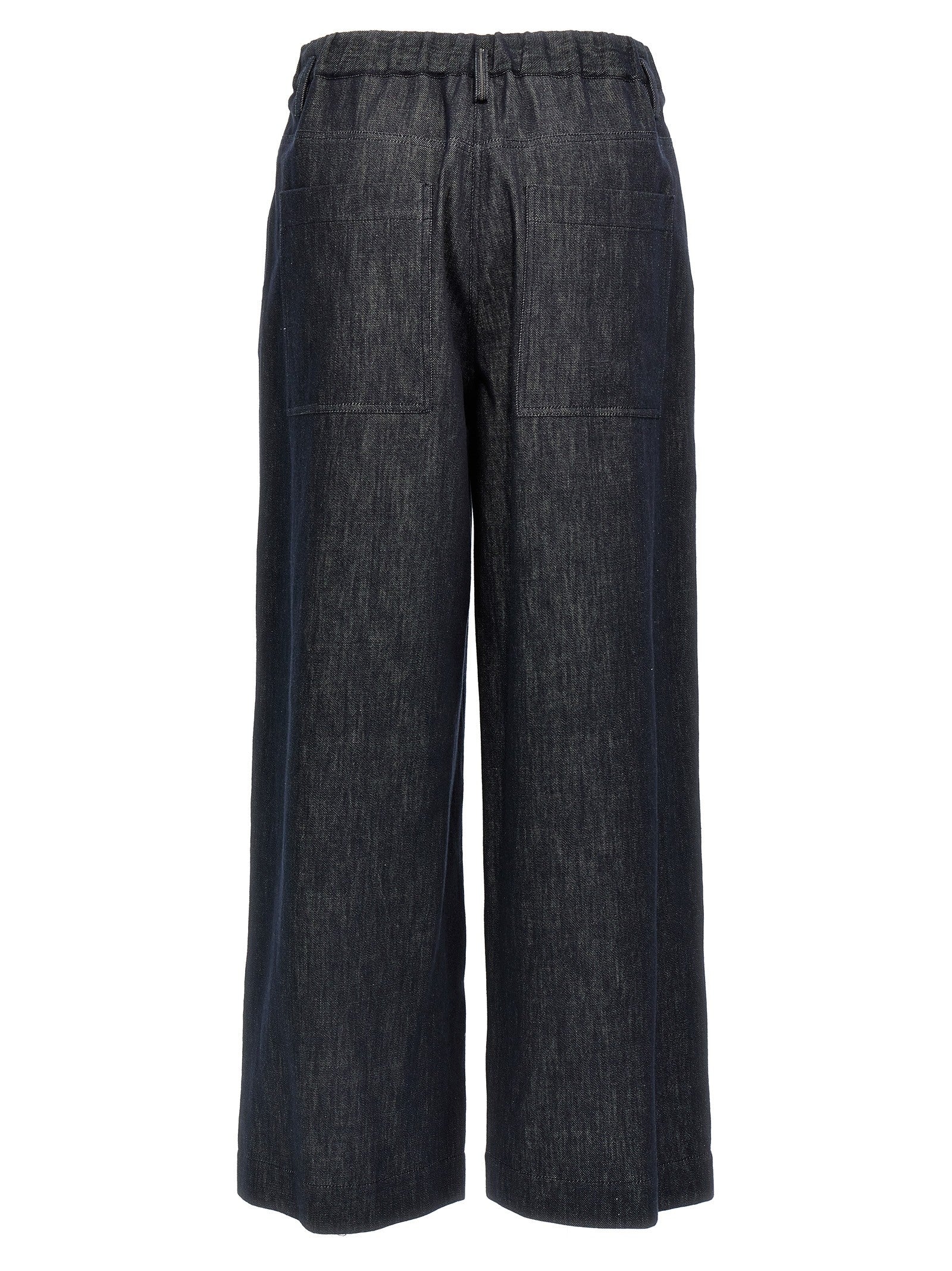 Brunello Cucinelli Line Pleated Pants Blue