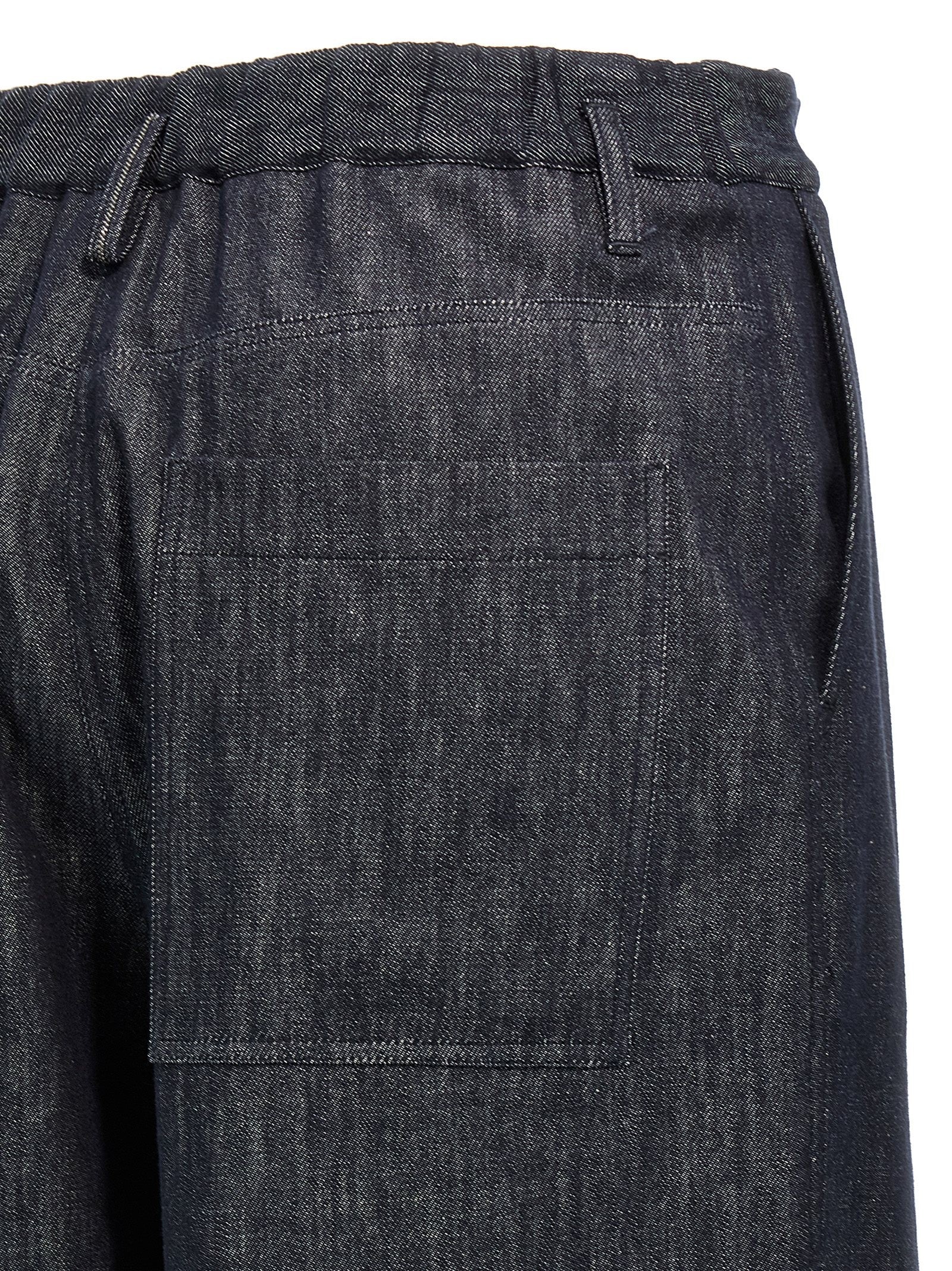Brunello Cucinelli Line Pleated Pants Blue