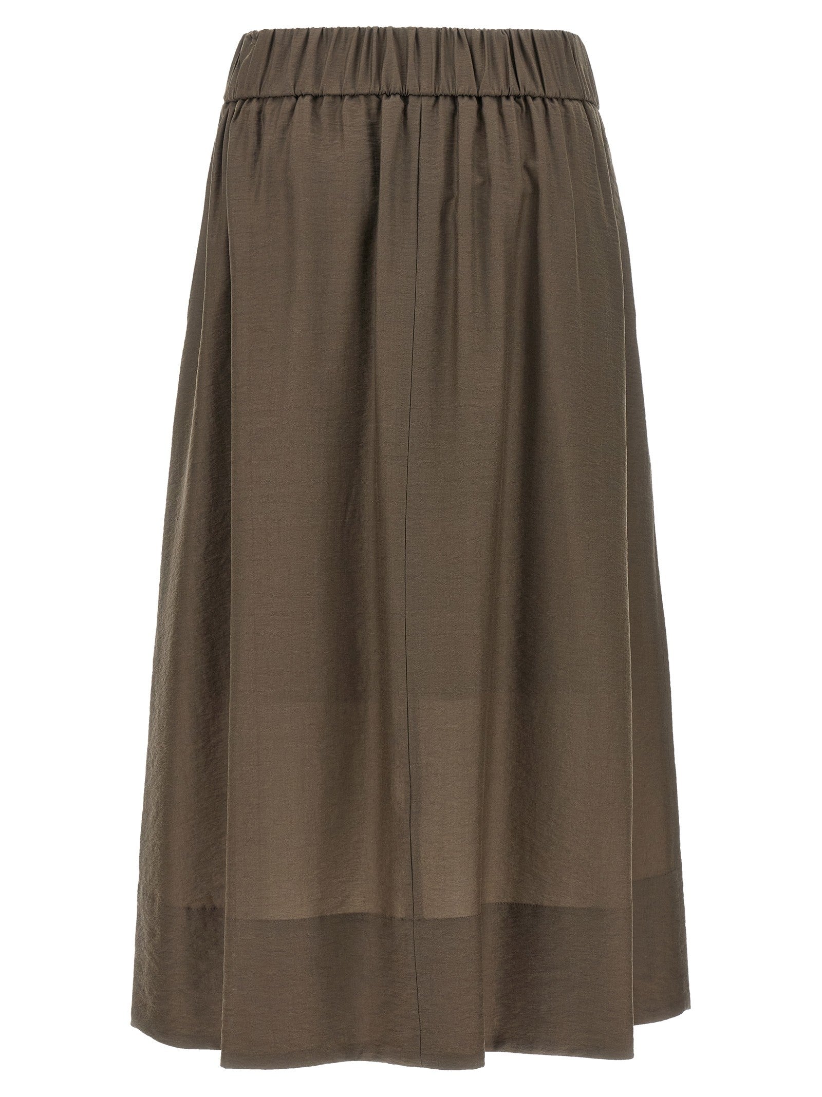 Peserico Line Skirt Brown