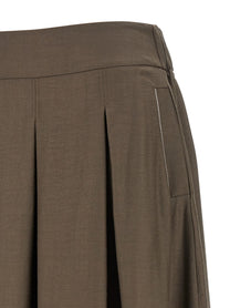 Peserico Line Skirt Brown