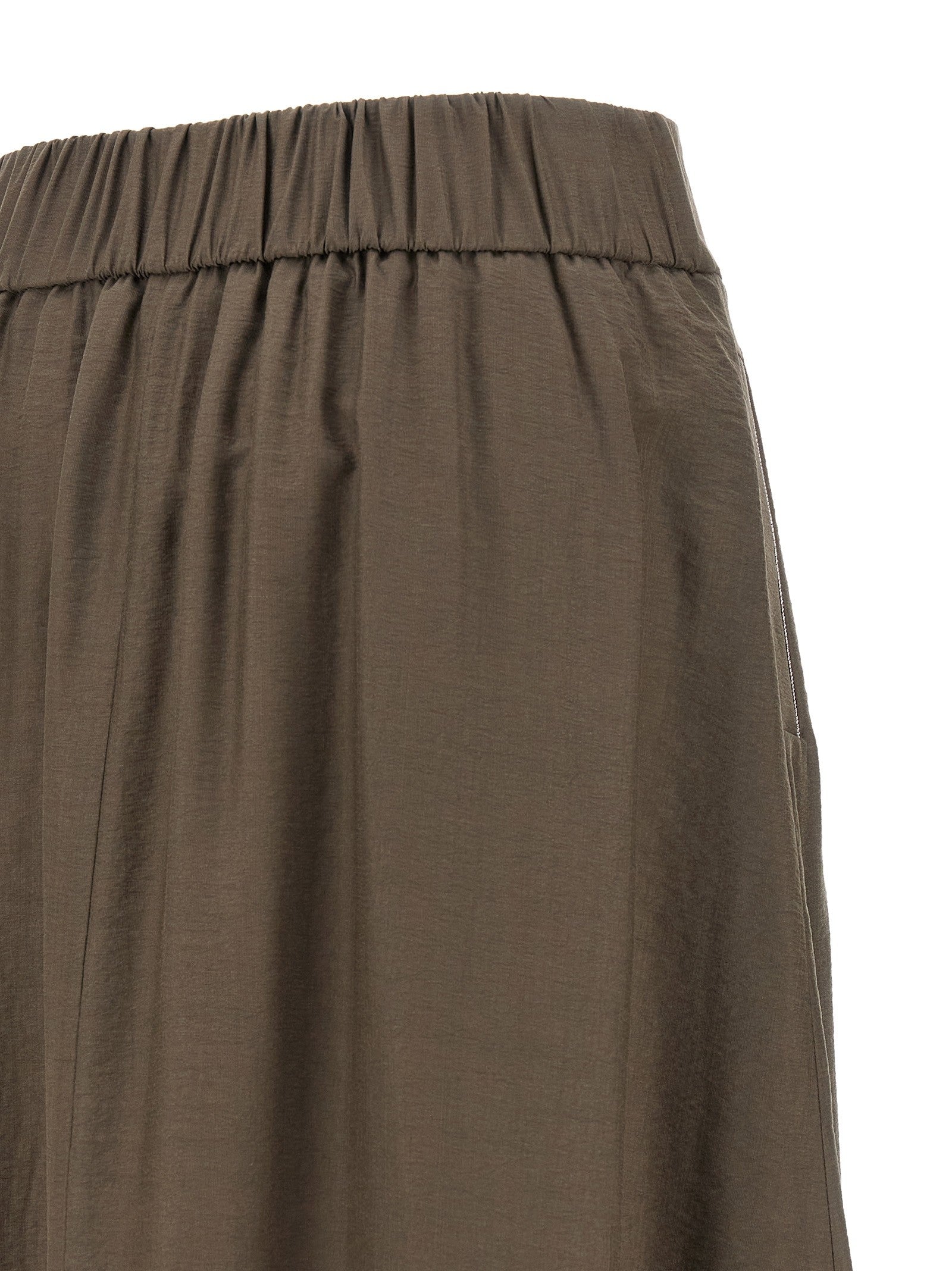 Peserico Line Skirt Brown