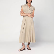 A.P.C. - A.P.C. Beige midi dress in cotton - Dresses