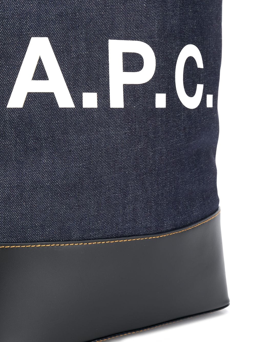 A.P.C. - A.P.C. logo print denim tote - Shopper