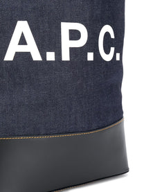 A.P.C. - A.P.C. logo print denim tote - Shopper