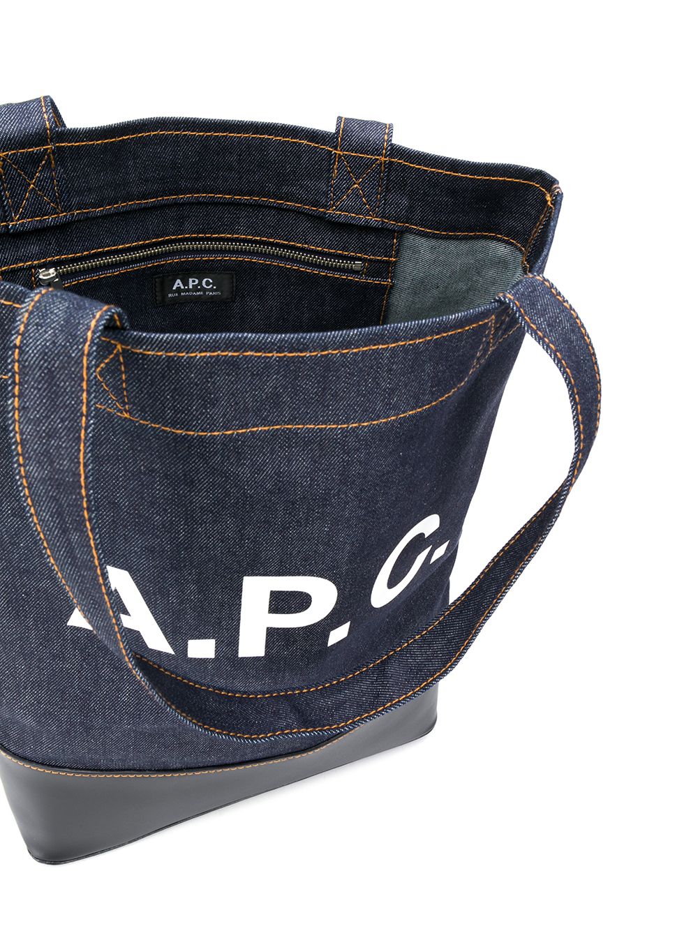 A.P.C. - A.P.C. logo print denim tote - Shopper