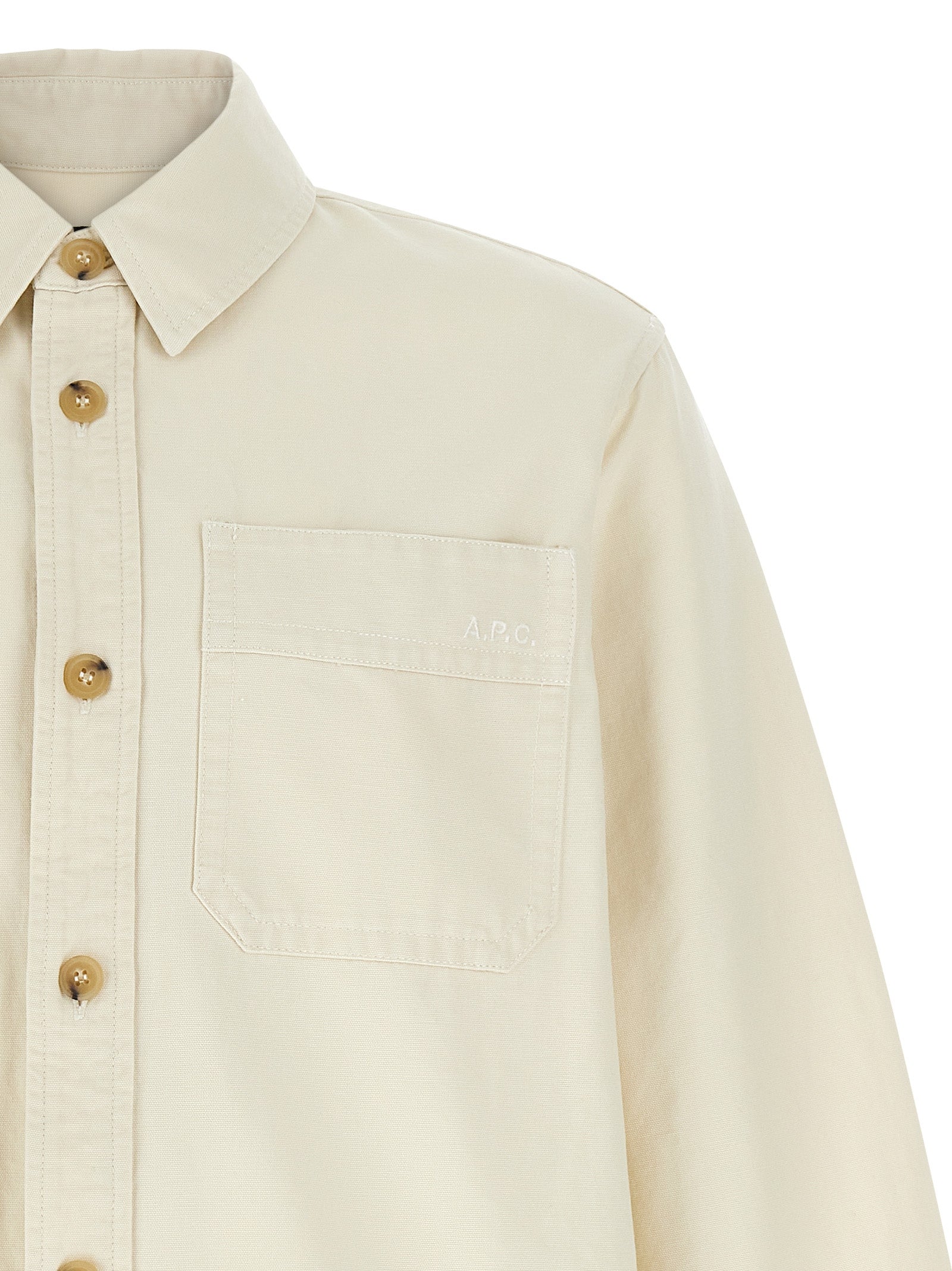 A.P.C. - A.P.C. - Logo embroidery shirt - Men’s Tops