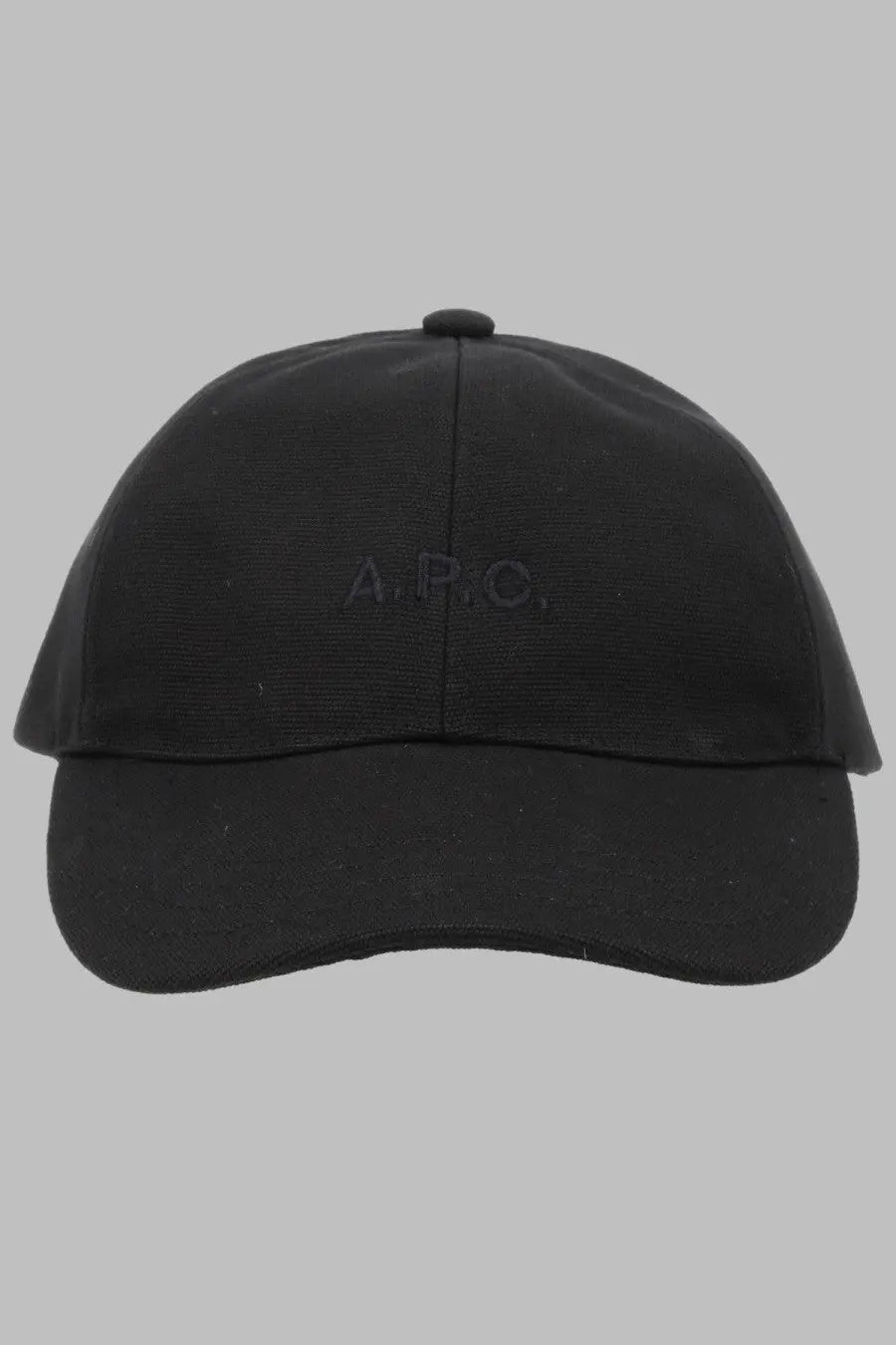 Black cotton a.p.c men’s baseball cap featuring subtle embroidered logo for casual wear