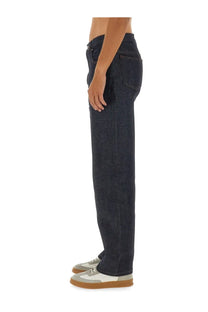 A.P.C men’s Fairfax jeans in dark indigo denim with a straight-leg cut and classic five-pocket design