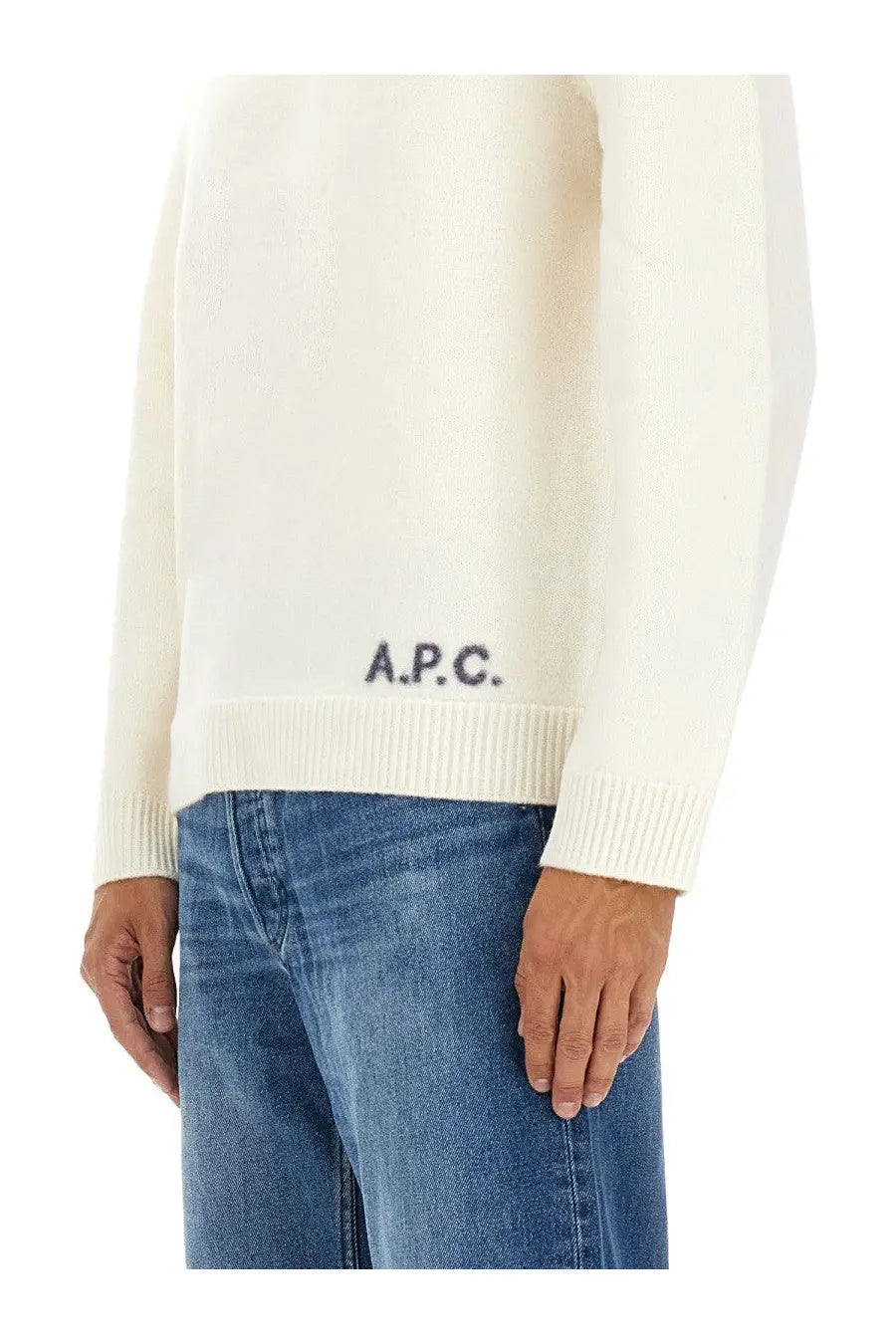 Cream-colored a.p.c men’s jersey edward white made of soft breathable fabric for casual wear