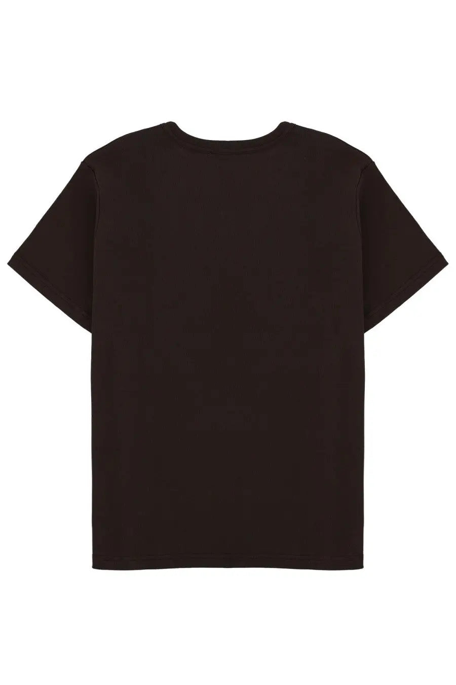 A.P.C men’s black short-sleeved crew neck t-shirt Niclas Brown made of cotton for casual wear