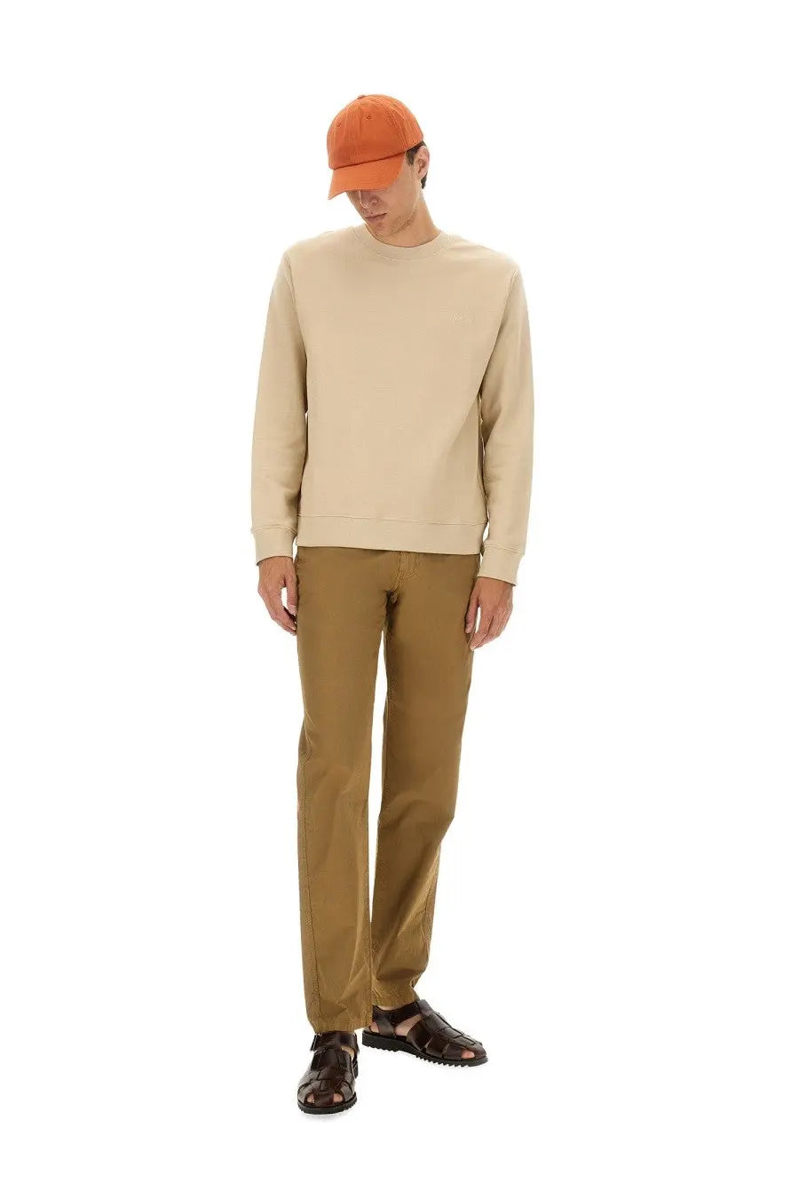 A.P.C Men's Standard Sweatshirt Beige, view 2