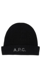 A.P.C Unisex Wool Beanie Black