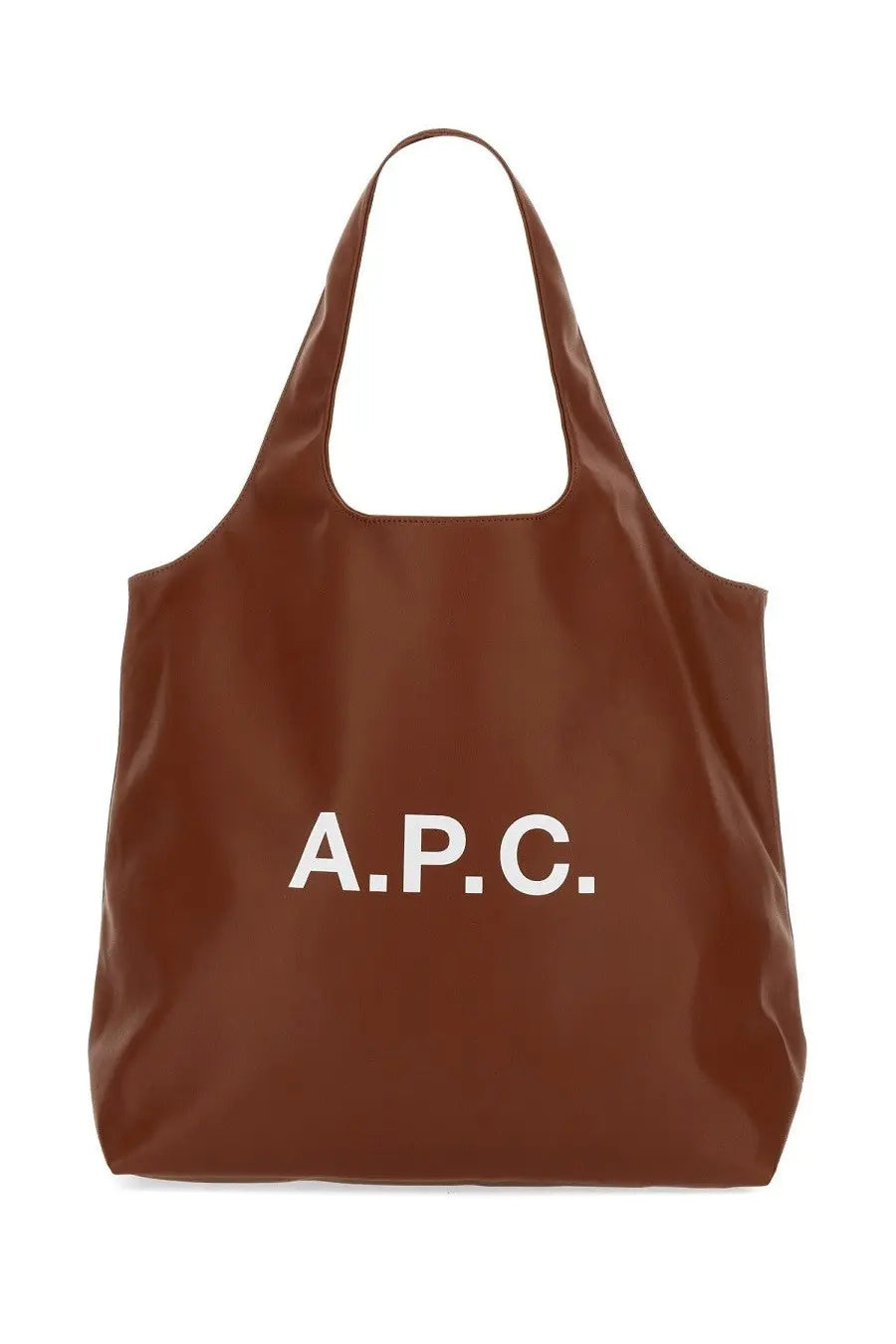 Brown a.p.c. beige unisex borsa tote ninon made of durable material ideal for everyday use