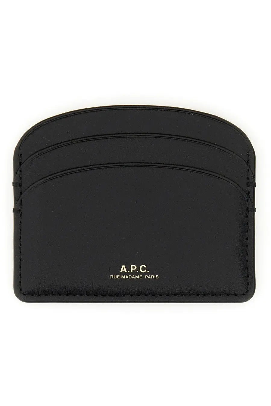 A.P.C Women's Demi Lune Card Holder Black