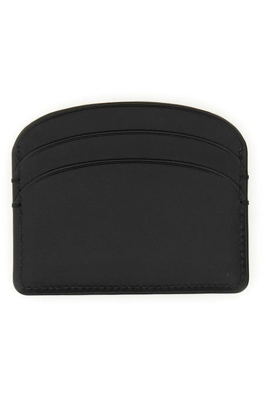 A.P.C Women's Demi Lune Card Holder Black, view 2