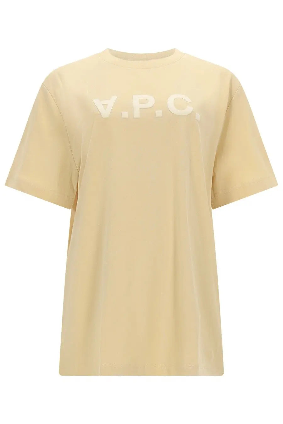 Cream-colored a.p.c. women’s shirt in beige featuring classic design and soft fabric for casual wear