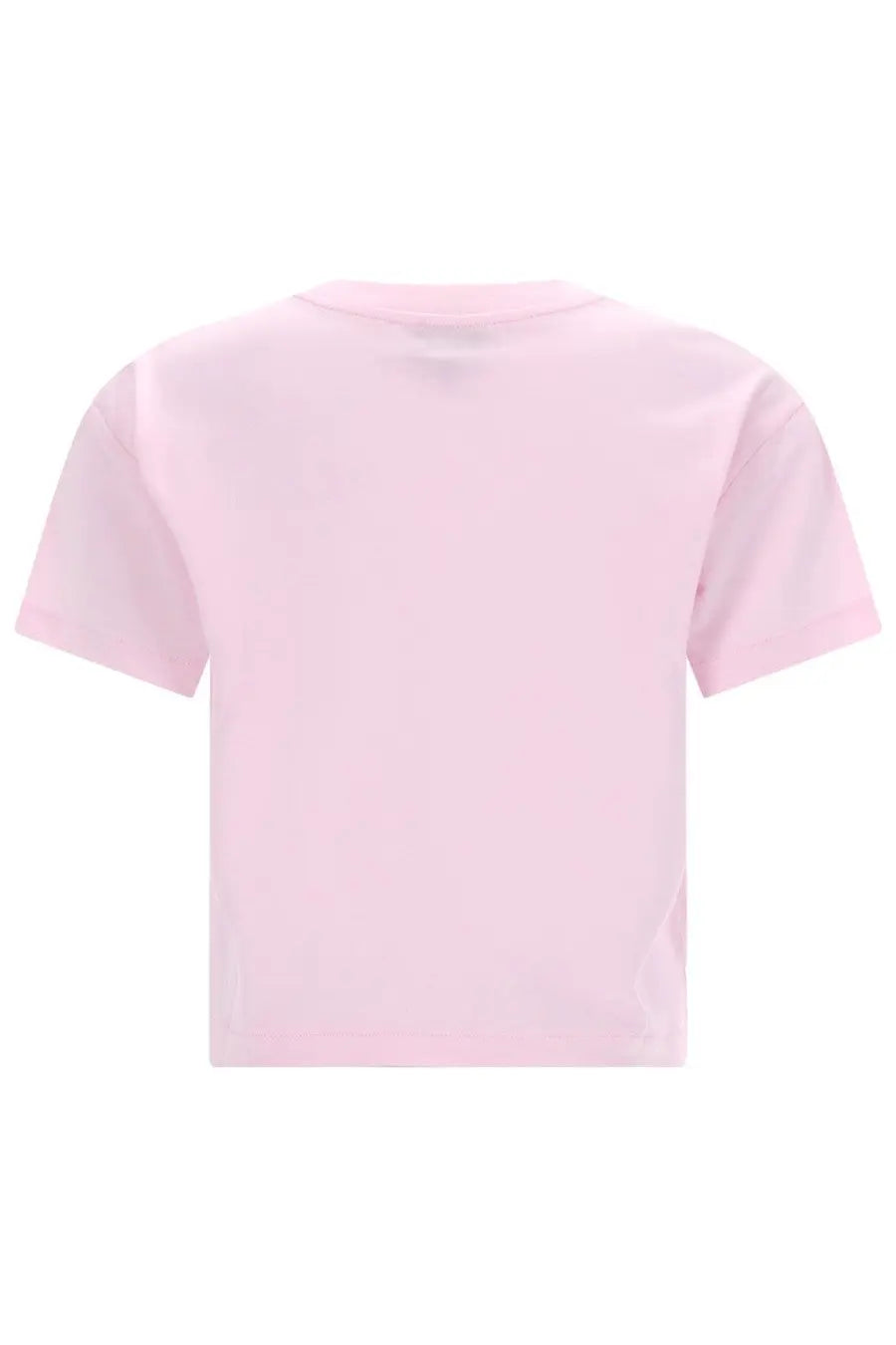 A soft pink short-sleeved APC women’s shirt with a simple crew neck design perfect for casual wear