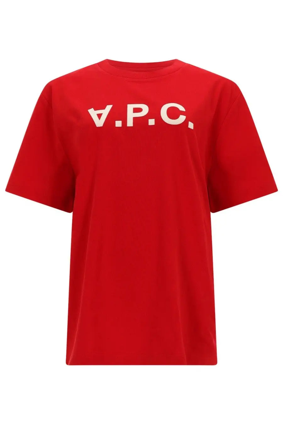 Red a.p.c. women’s shirt in cotton fabric featuring a vibrant red color for casual and stylish wear