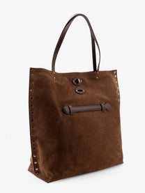 Zanellato Women's Spasso Jones Hammered Leather Shoulder Bag Brown
