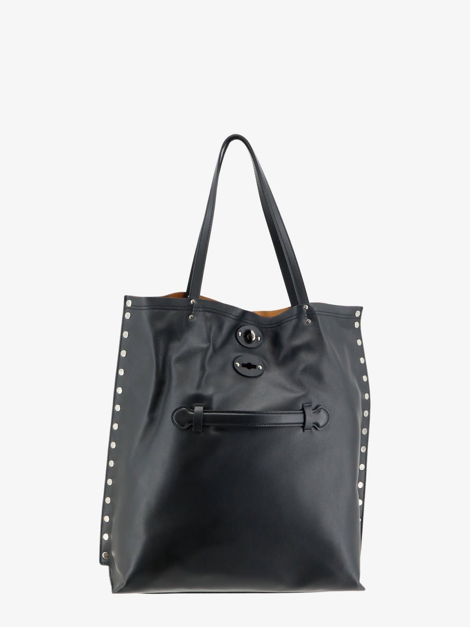 Zanellato Women's Spasso Leather Shopping Bag Black