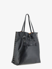 Zanellato Women's Spasso Leather Shopping Bag Black