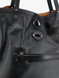Zanellato Women's Spasso Leather Shopping Bag Black