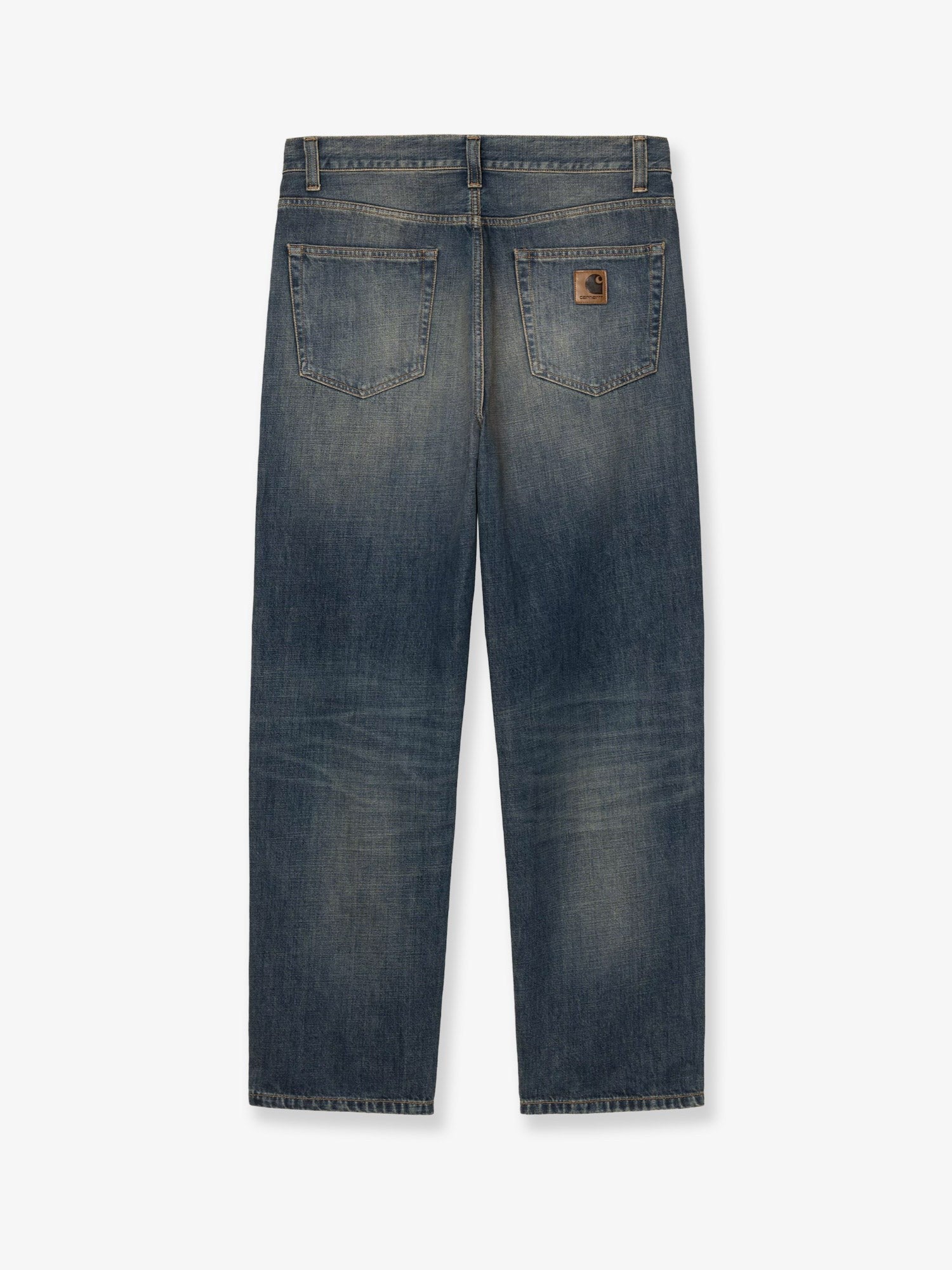 Carhartt Wip Men's Aaron Pant Blue Denim Jeans Blue