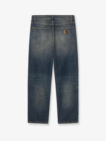 Carhartt Wip Men's Aaron Pant Blue Denim Jeans Blue