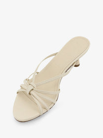 Aeyde Women's Abby Leather Sandals White