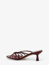 Aeyde Women's Abby Leather Sandals Gold