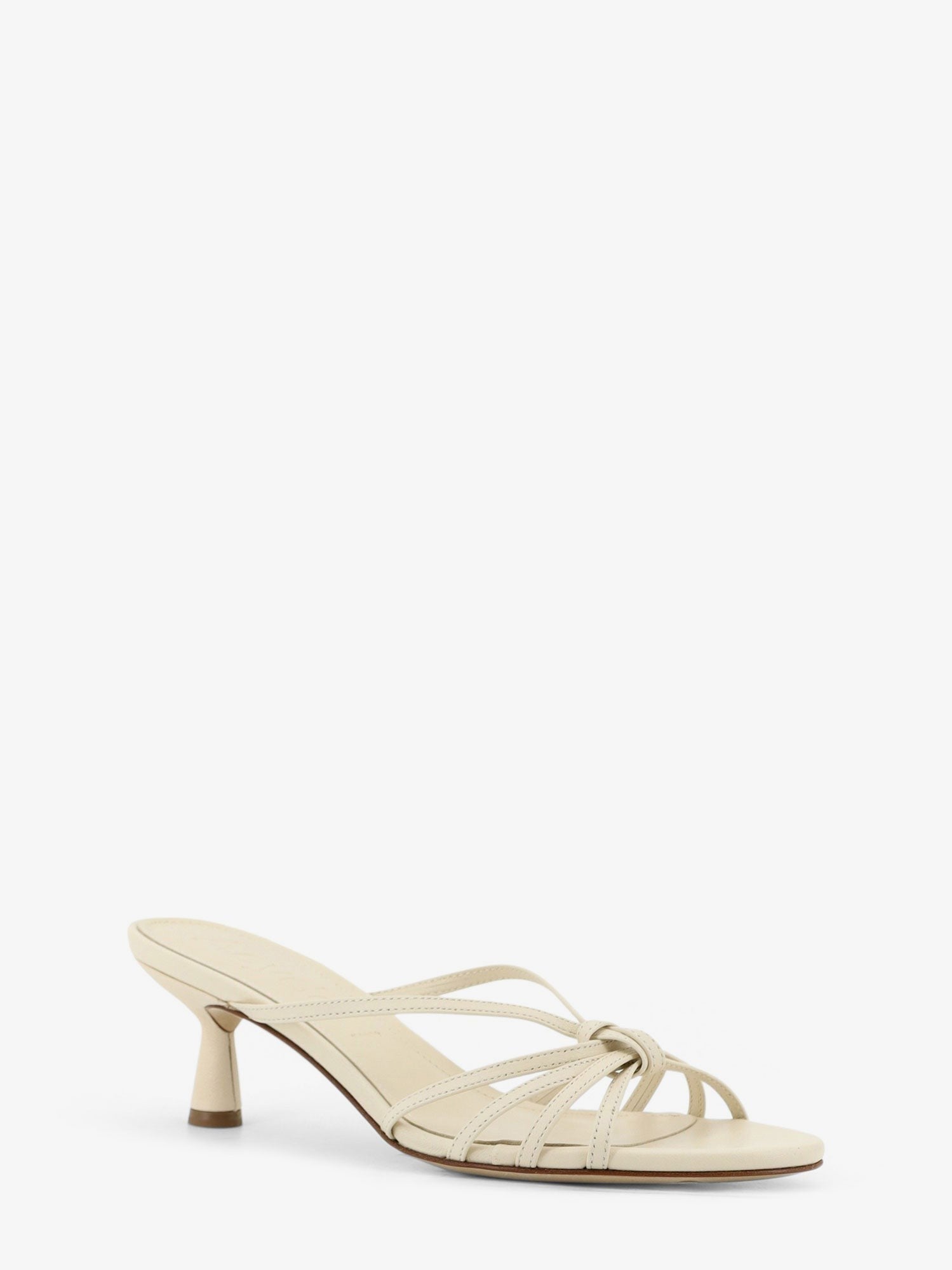 Aeyde Women's Abby Leather Sandals White
