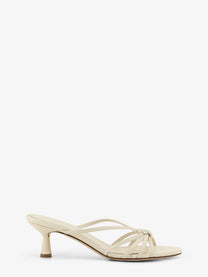 Aeyde Women's Abby Leather Sandals White